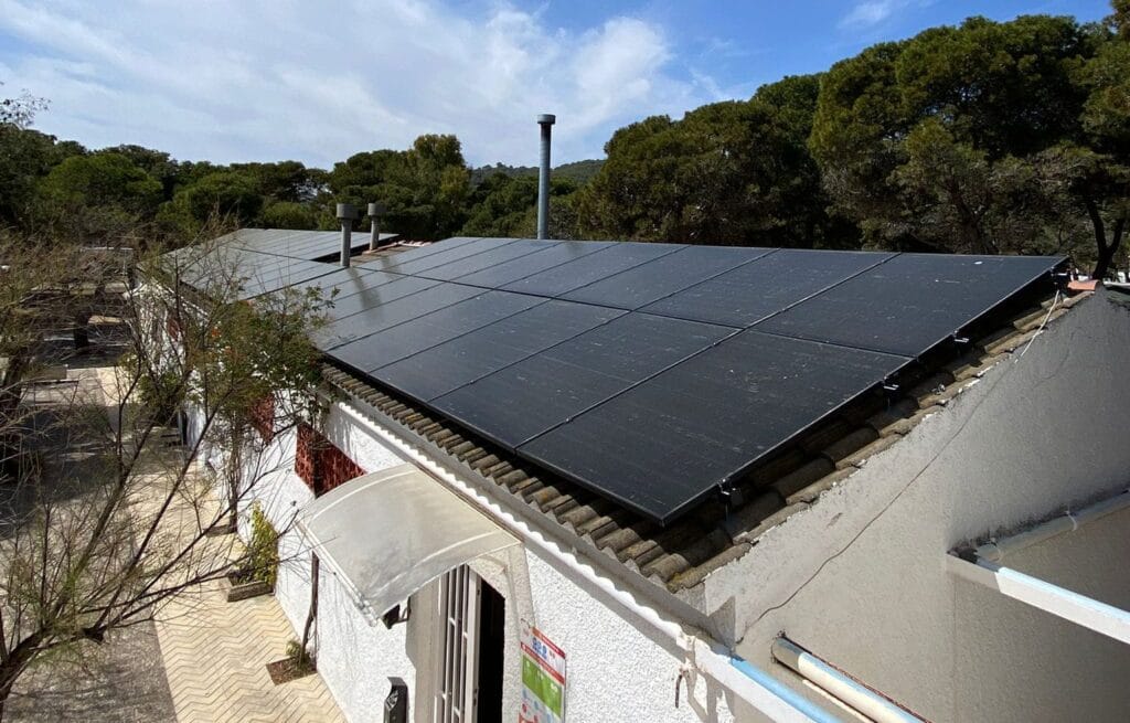 instalación solar aislada