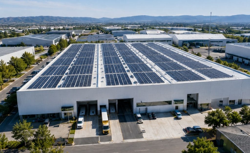 Placas solares en industria